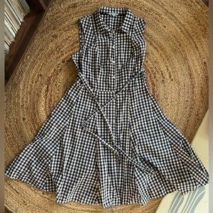 Vintage Gingham Wrap Dress